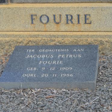FOURIE Jacobus Petrus 1909-1986
