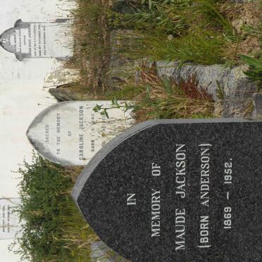 JACKSON Maude nee ANDERSON 1869-1952