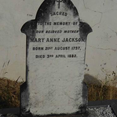 JACKSON Mary Anne 1797-1882