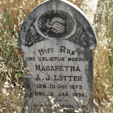 LÖTTER Magaretha A.J. 1873-1936