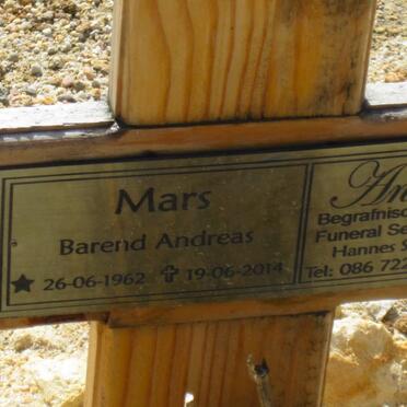 MARS Barend Andreas 1962-2014