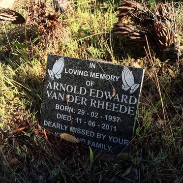 RHEEDE Wilhelmina, van de nee CARELSE 1900-1973 :: VAN DER RHEEDE Arnold Edward 1937-2011