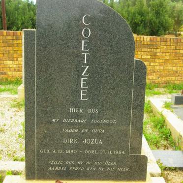 COETZEE Dirk Jozua 1880-1964