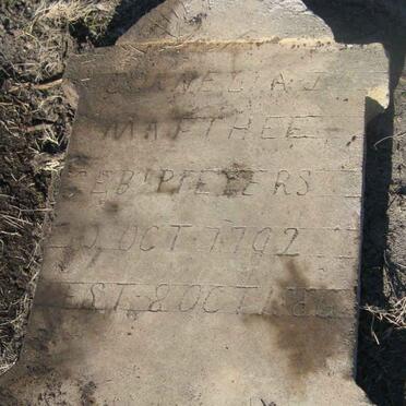 MATTHEE Cornelia J. nee PIETERSE 1792-1886