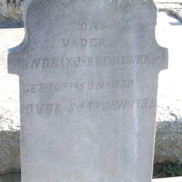 BREDENKAMP Hendrik J. 1850-1935