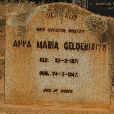 GELDENHUYS Anna Maria 1871-1947