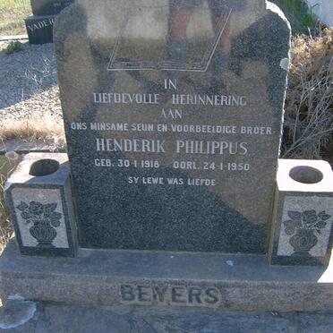 BEYERS Henderik Philippus 1918-1950