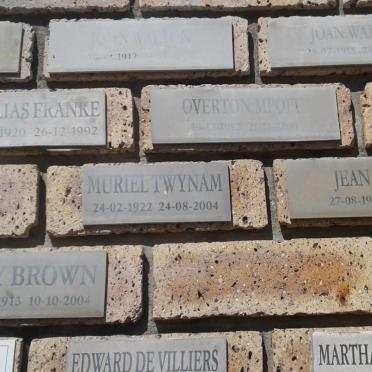 Western Cape, CAPE TOWN, Plumstead, Methodist Church, Memorial Wall