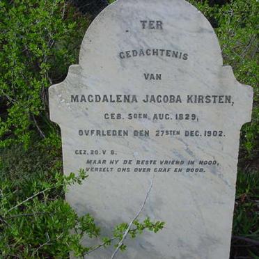 KIRSTEN Magdalena Jacoba 1829-1902