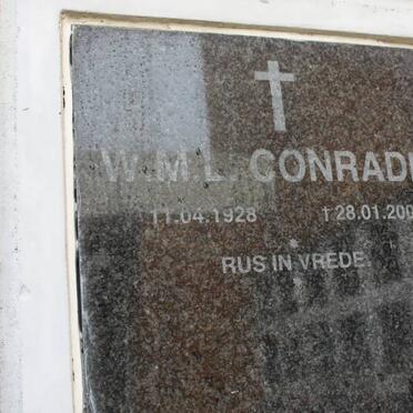 CONRADIE W.M.L. 1928-2004