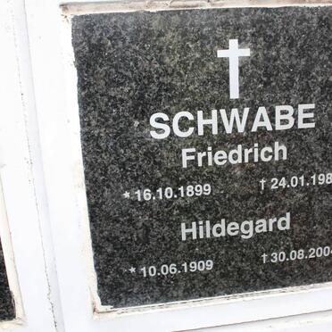 SCHWABE Friedrich 1899-1985 &amp; Hildegard 1909-2004