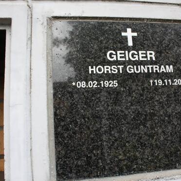 GEIGER Horst Guntram 1925-2000