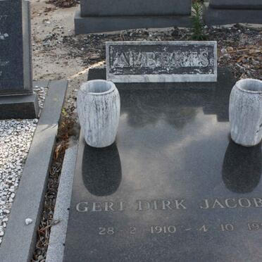 ALBERTS Gert Dirk Jacobus 1910-1980