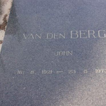 BERG John, van den 1921-1973