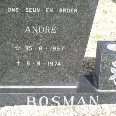 BOSMAN Andre 1957-1974