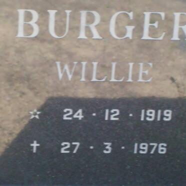 BURGER Willie 1919-1976