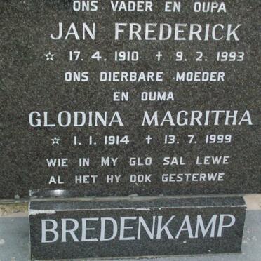 BREDENKAMP Jan Frederick 1910-1993 &amp; Glodina Magrietha 1914-1999