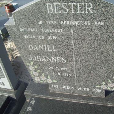BESTER Daniel Johannes 1919-1984