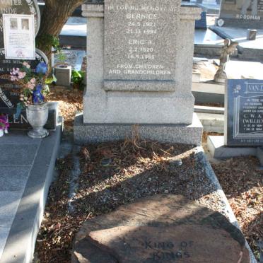 BAKER Eric A. 1920-1995 &amp; Bernice 1921-1994