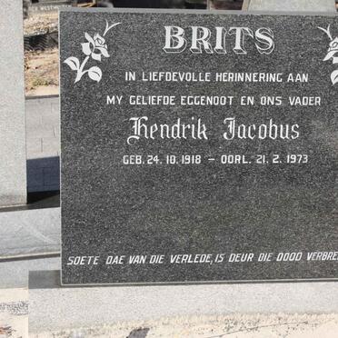 BRITS Hendrik Jacobus 1918-1973