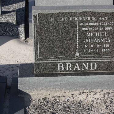 BRAND Michiel Johannes 1901-1980