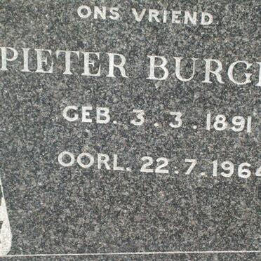 BURGER Pieter 1891-1964