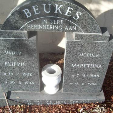 BEUKES Flippie 1932-1994 &amp; Marethna 1948-1994