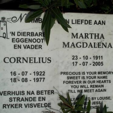 BRINK CORNELIUS EN MARTHA MAGDALENA
