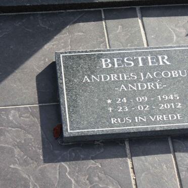 BESTER Andries Jacobus 1945-2012