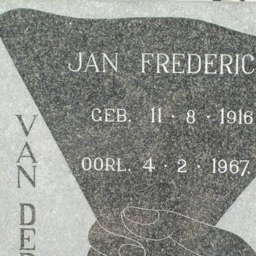BERG Jan Frederich, van der 1916-1967