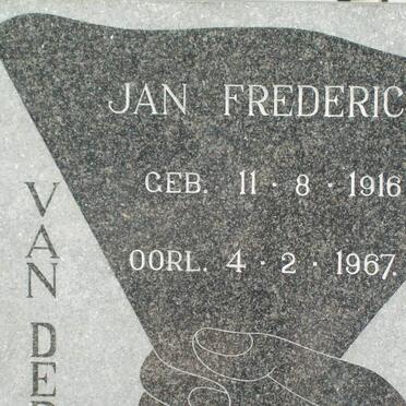 BERG Jan Frederich, van der 1916-1967