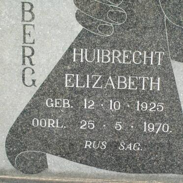 BERG  Huibrecht Elizabeth, van der 1925-1970