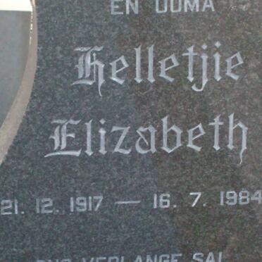 BOSMAN Helletjie Elizabeth 1917-1984