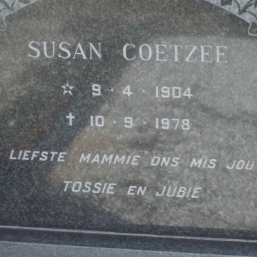 COETZEE Susan 1904-1978