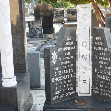 CRONJE Stefanes Engenatius 1921-1994 &amp; Elizabeth Maria 1927-2004