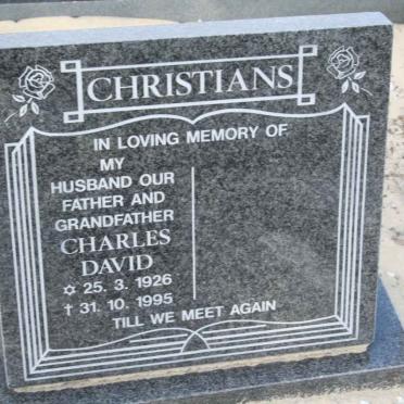 CHRISTIANS Charles David 1926-1995