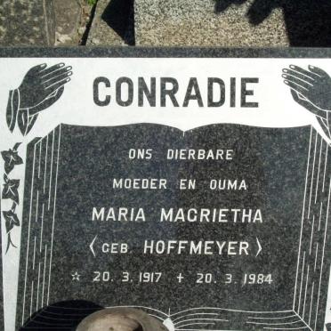 CONRADIE Maria Magrietha nee HOFFMEYER 1917-1984