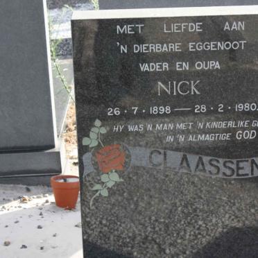 CLAASSEN Nick 1898-1980