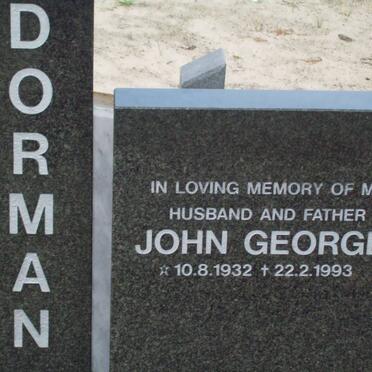 DORMAN John George 1932-1993