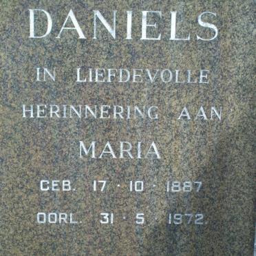 DANIELS Maria 1887-1972