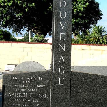 DUVENHAGE Maarten Pelser 1909-1972