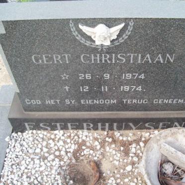 ESTERHUYSEN Gert Christiaan 1974-1974