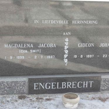 ENGELBRECHT Gideon Johannes 1897-1972 &amp; Magdalena Jacoba SMIT 1899-1987