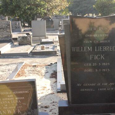 FICK Willem Liebrecht 1924-1973