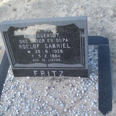 FRITZ Roelof Gabriel 1928-1984
