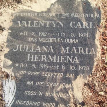 GERSTNER Valentyn Carl 1912-1974 &amp; Juliana Maria Hermiena 1915-1978