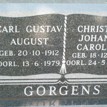 GORGENS Carl Gustav August 1912-1979 &amp; Christine Johanne Caroline 1915-2000