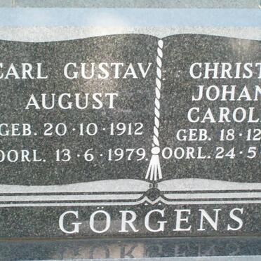 GORGENS Carl Gustav August 1912-1979 &amp; Christine Johanne Caroline 1915-2000