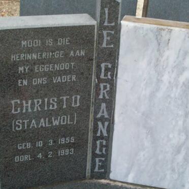 GRANGE Christo, le 1955-1993