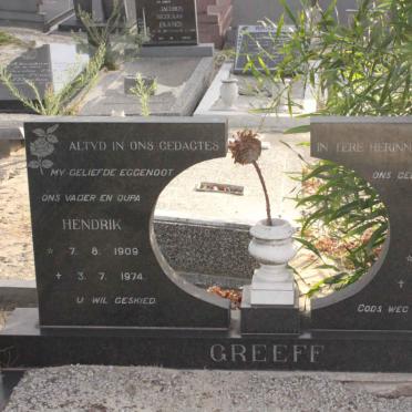 GREEFF Hendrik 1909-1974 &amp; Helena 1908-1981